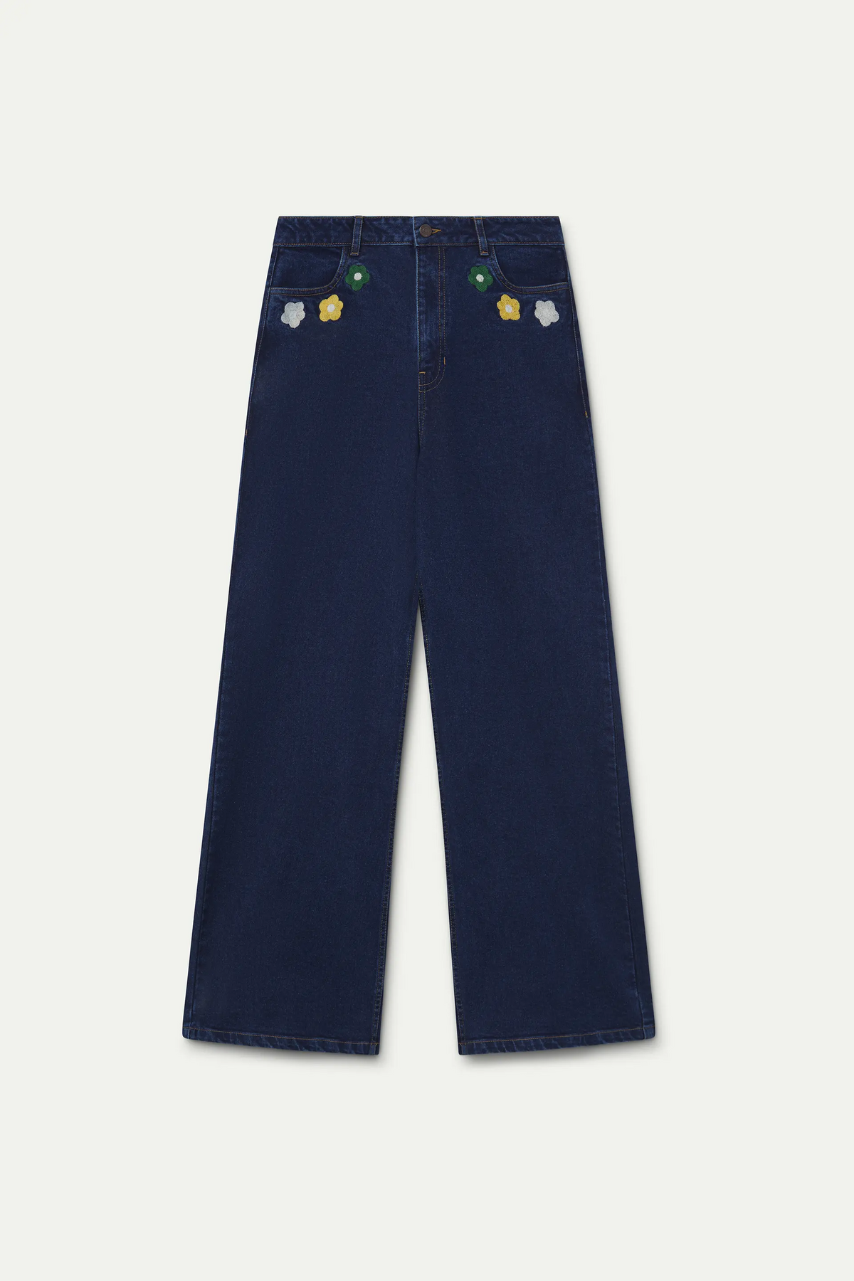 Pantalón vaquero azul con estampado Euphonia