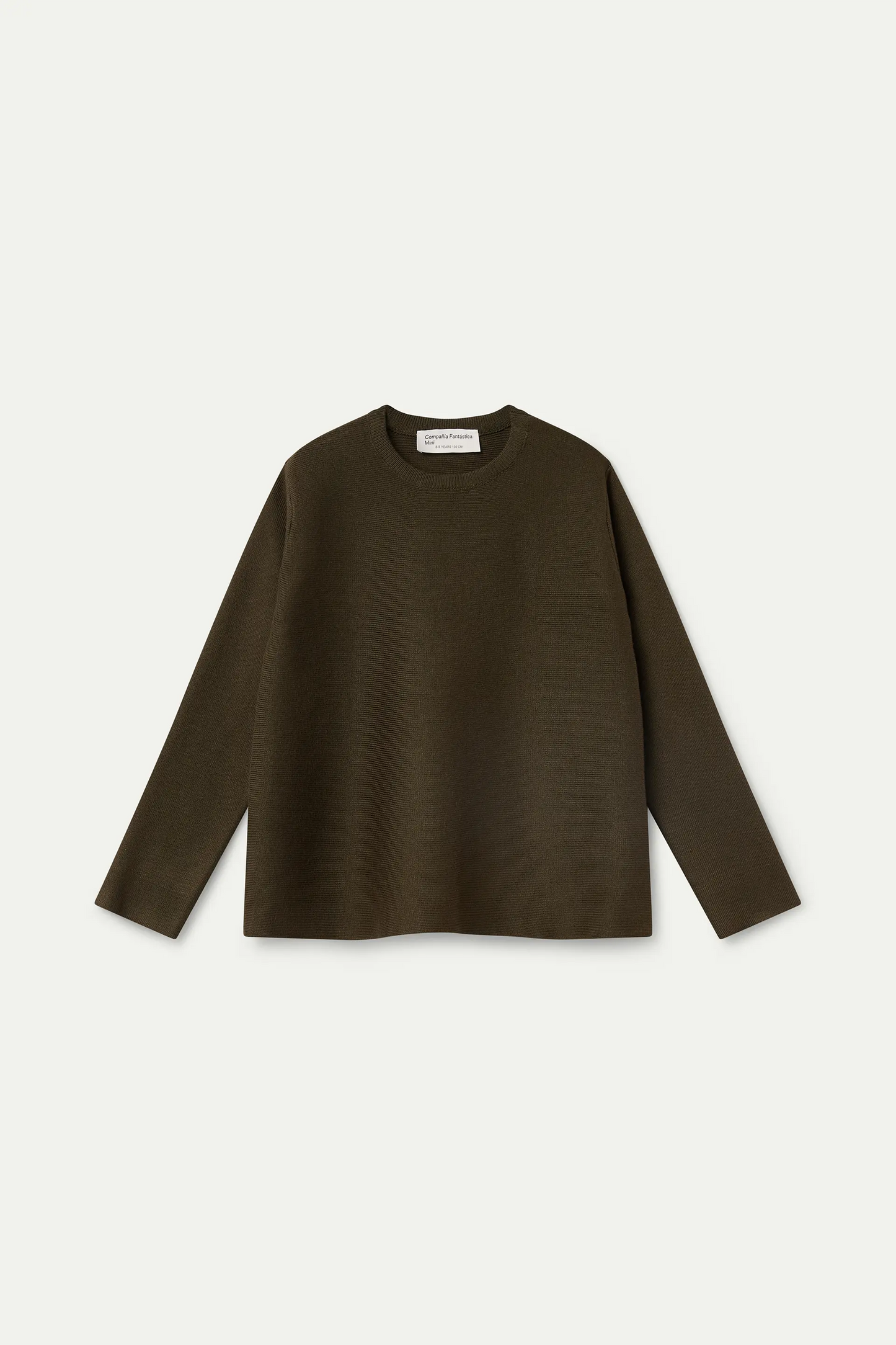 Jersey de niña mezcla algodón verde oscuro