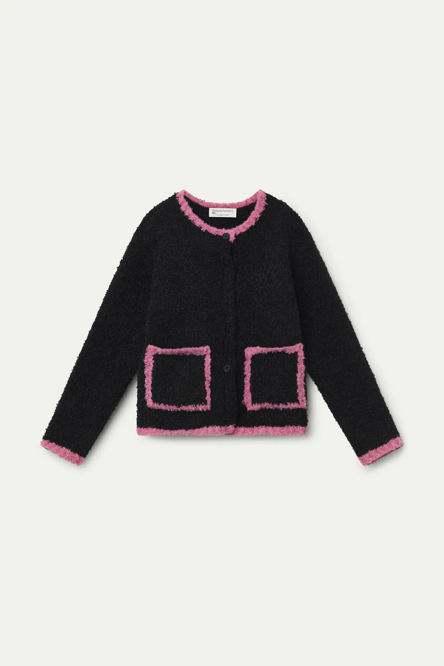 Girl's black and pink cardigan