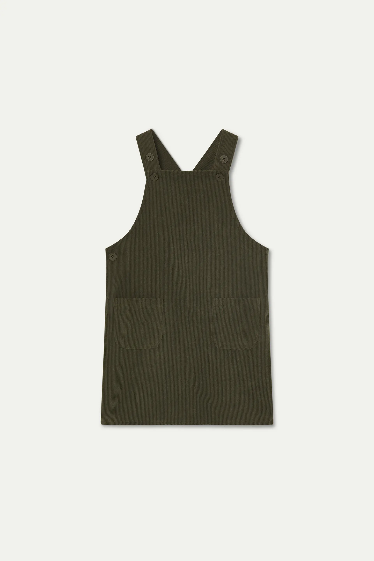 Peto de niña pana verde