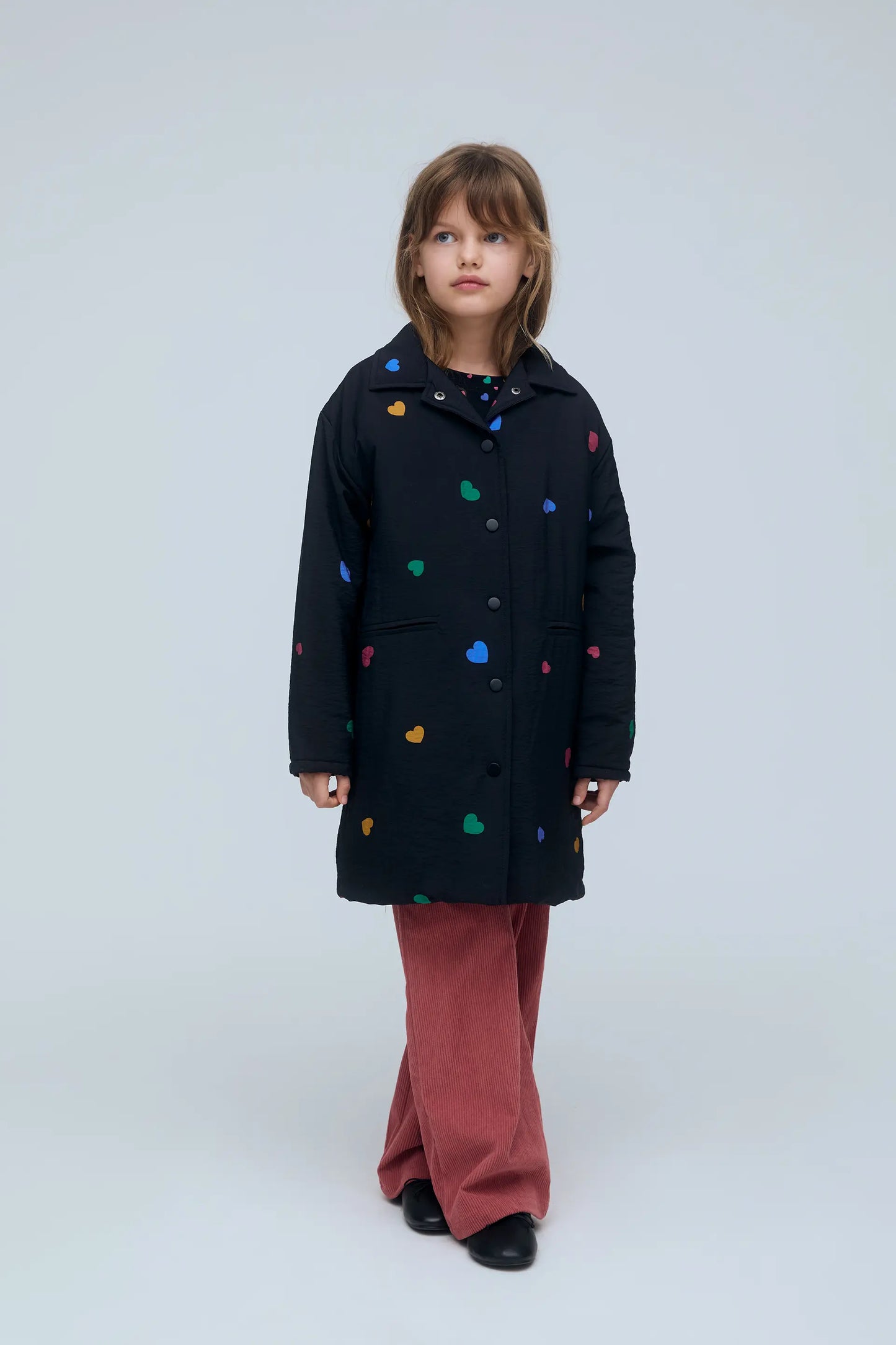 Girl's coat with Candy print