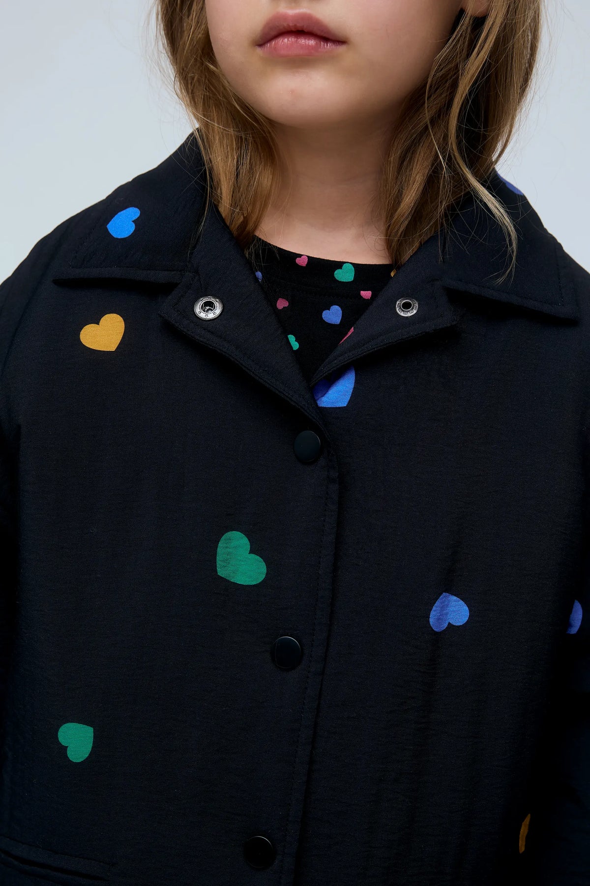 Girl's coat with Candy print