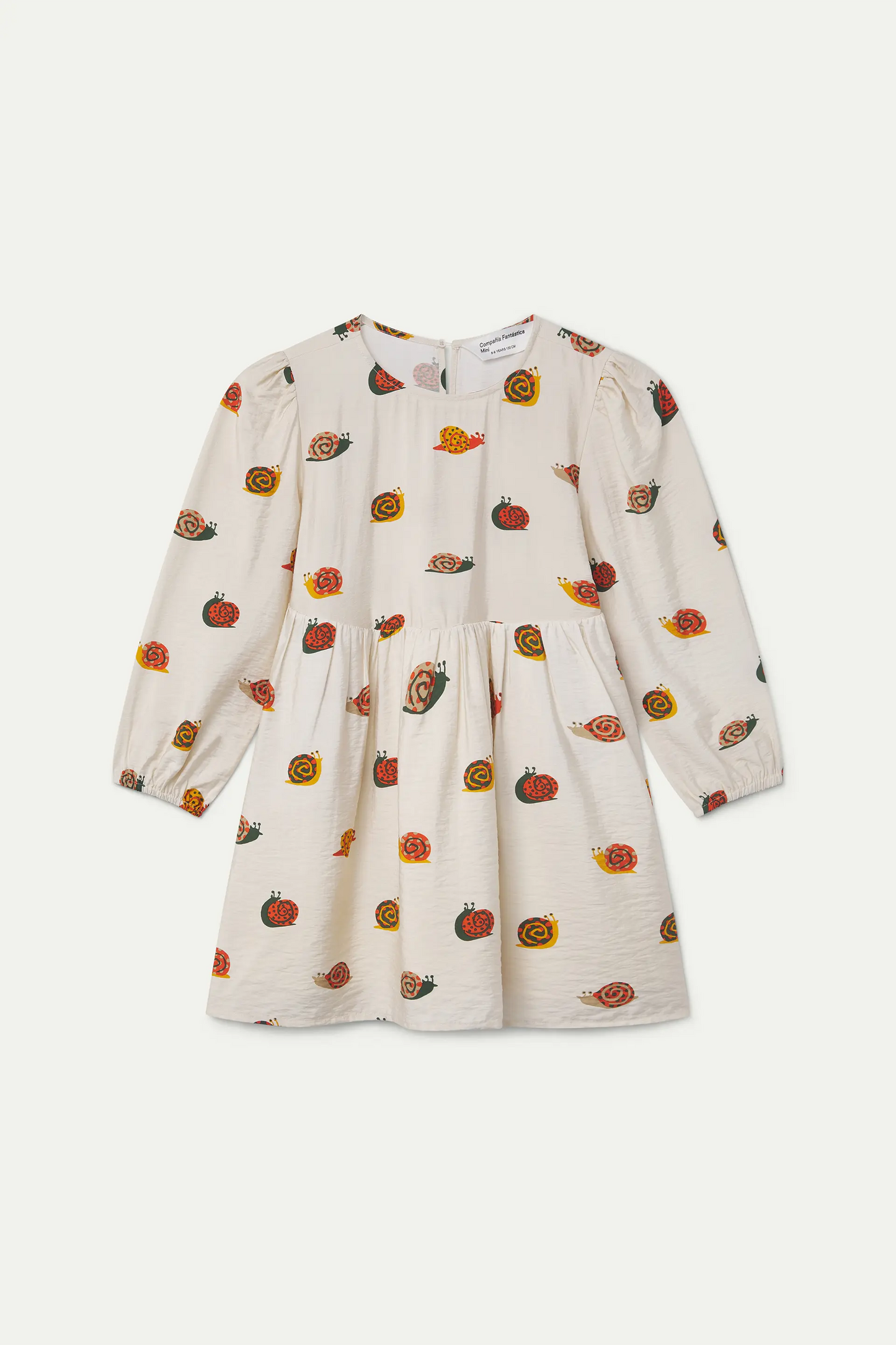 Girl's dress with snail print