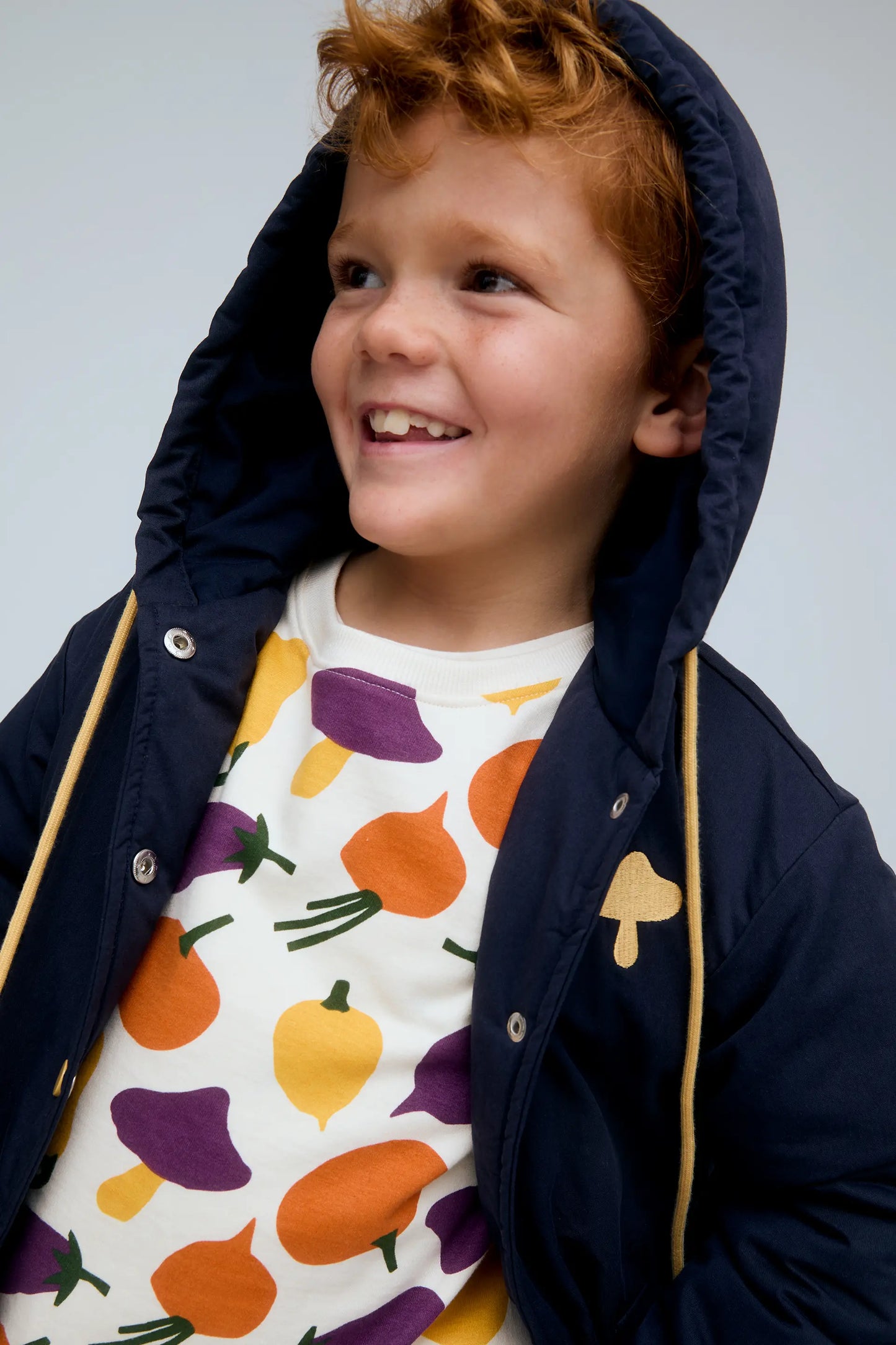 Abrigo unisex 100% algodón azul marino