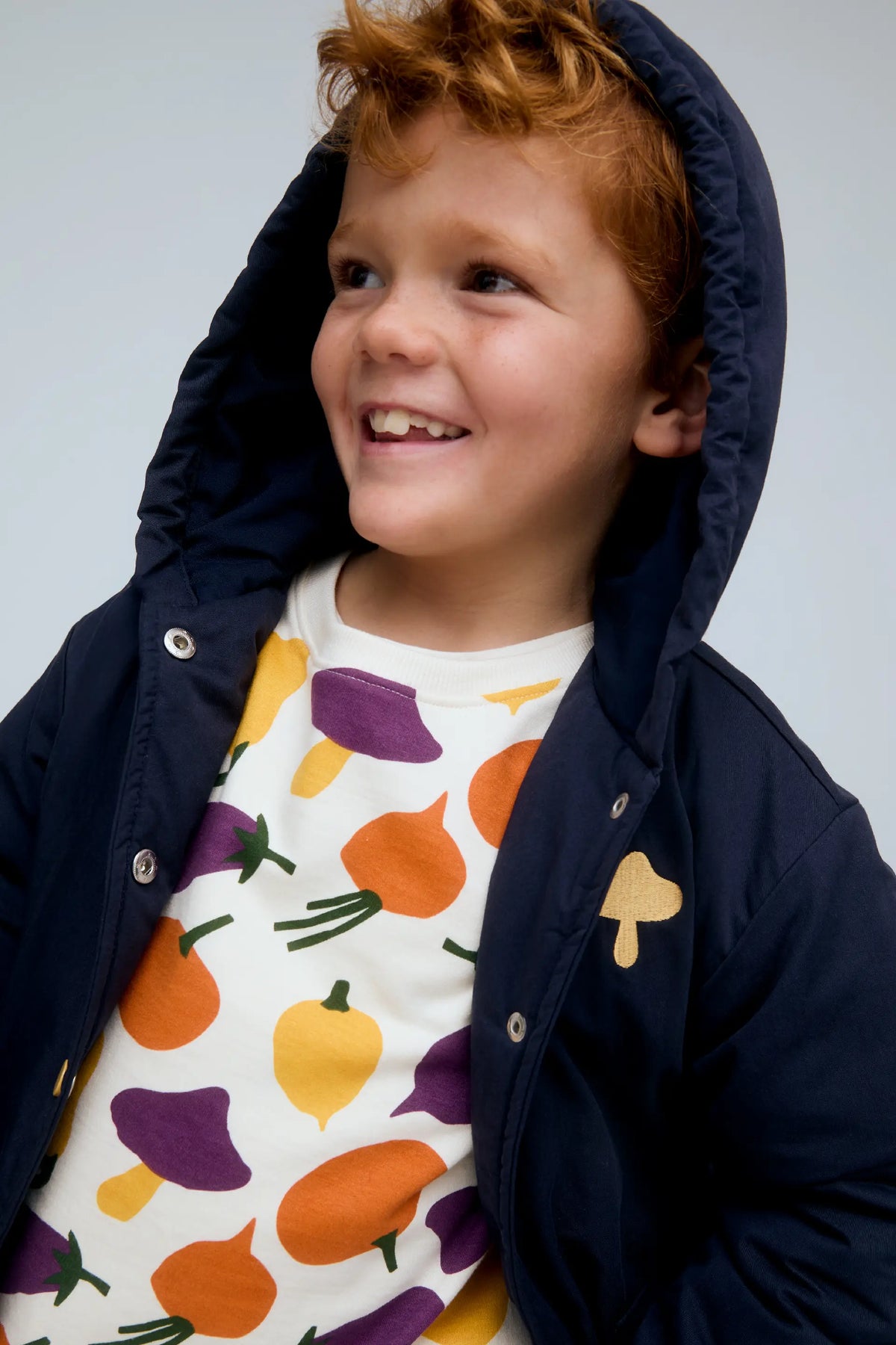 Unisex 100% cotton navy blue coat