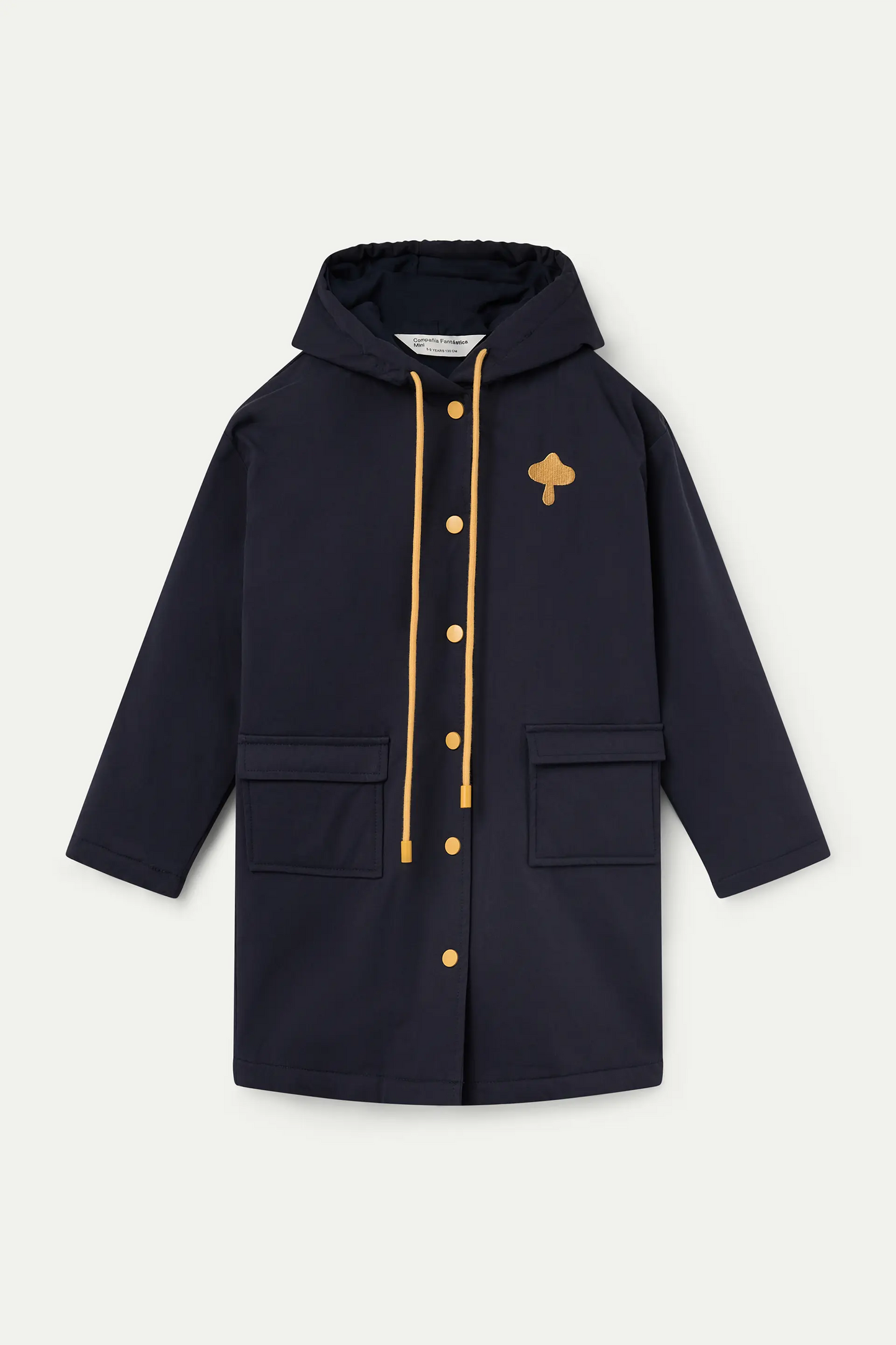 Abrigo unisex 100% algodón azul marino
