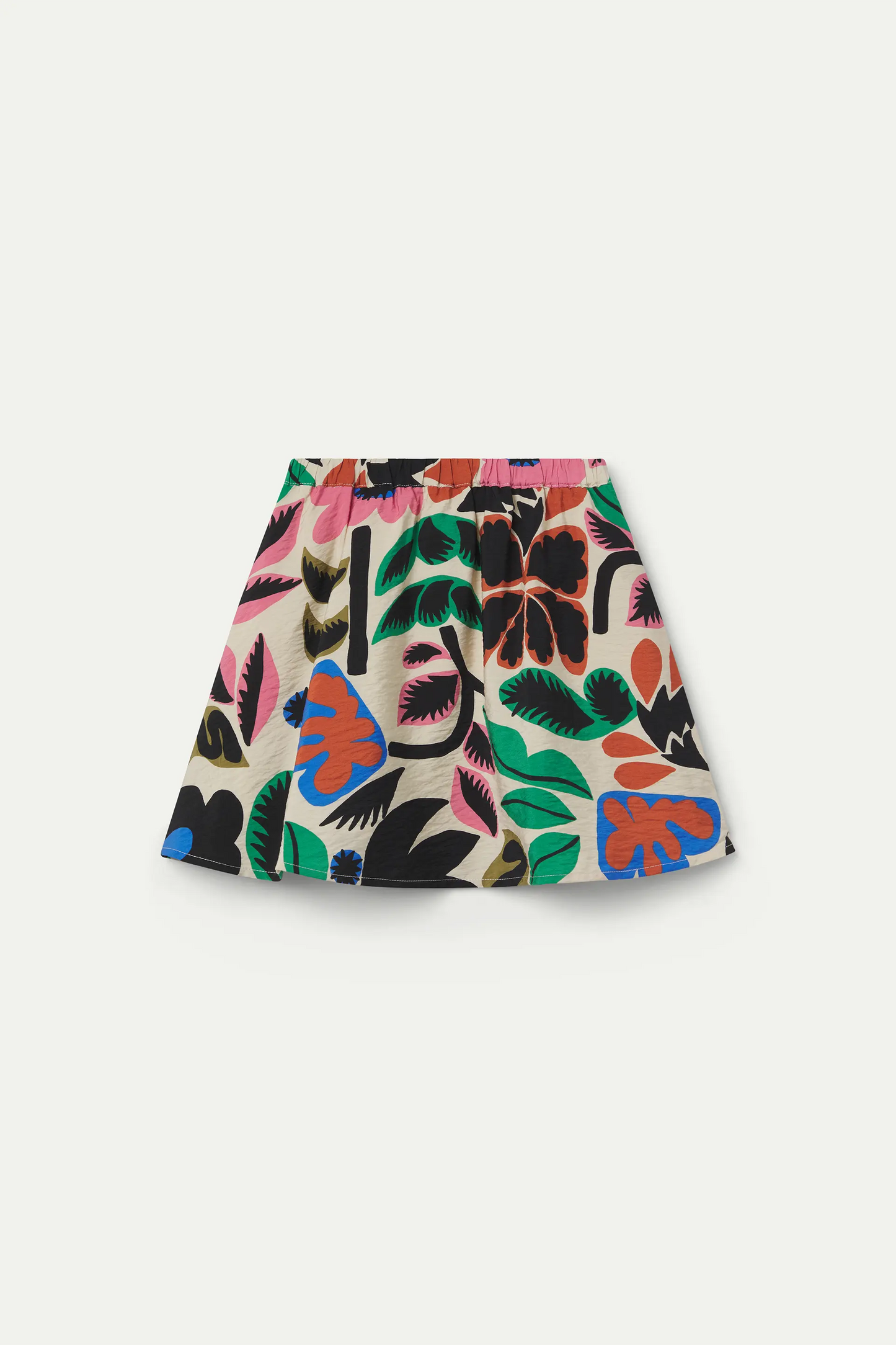 Girl's short skirt with Neo Garden print
