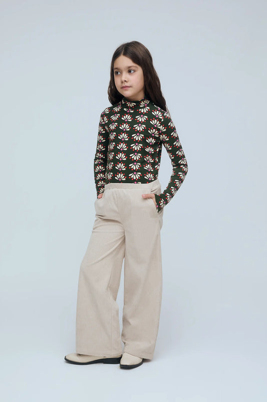 Top de niña con estampado Geometry