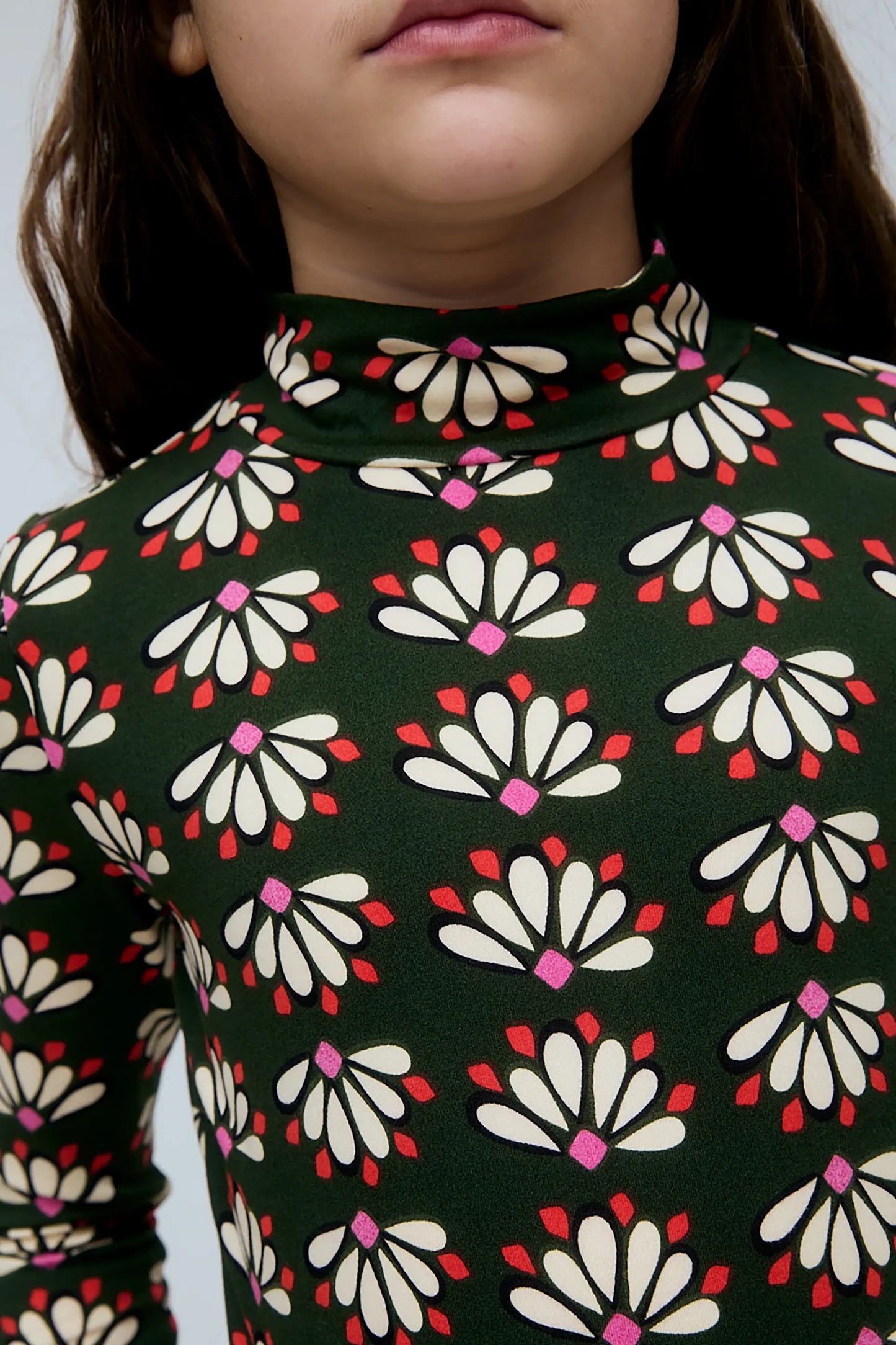 Top de niña con estampado Geometry