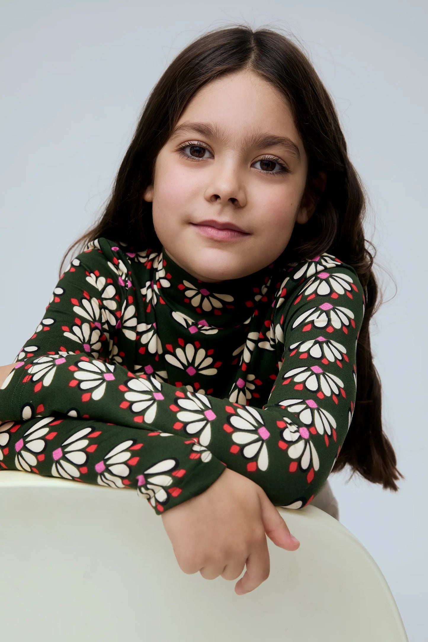 Top de niña con estampado Geometry