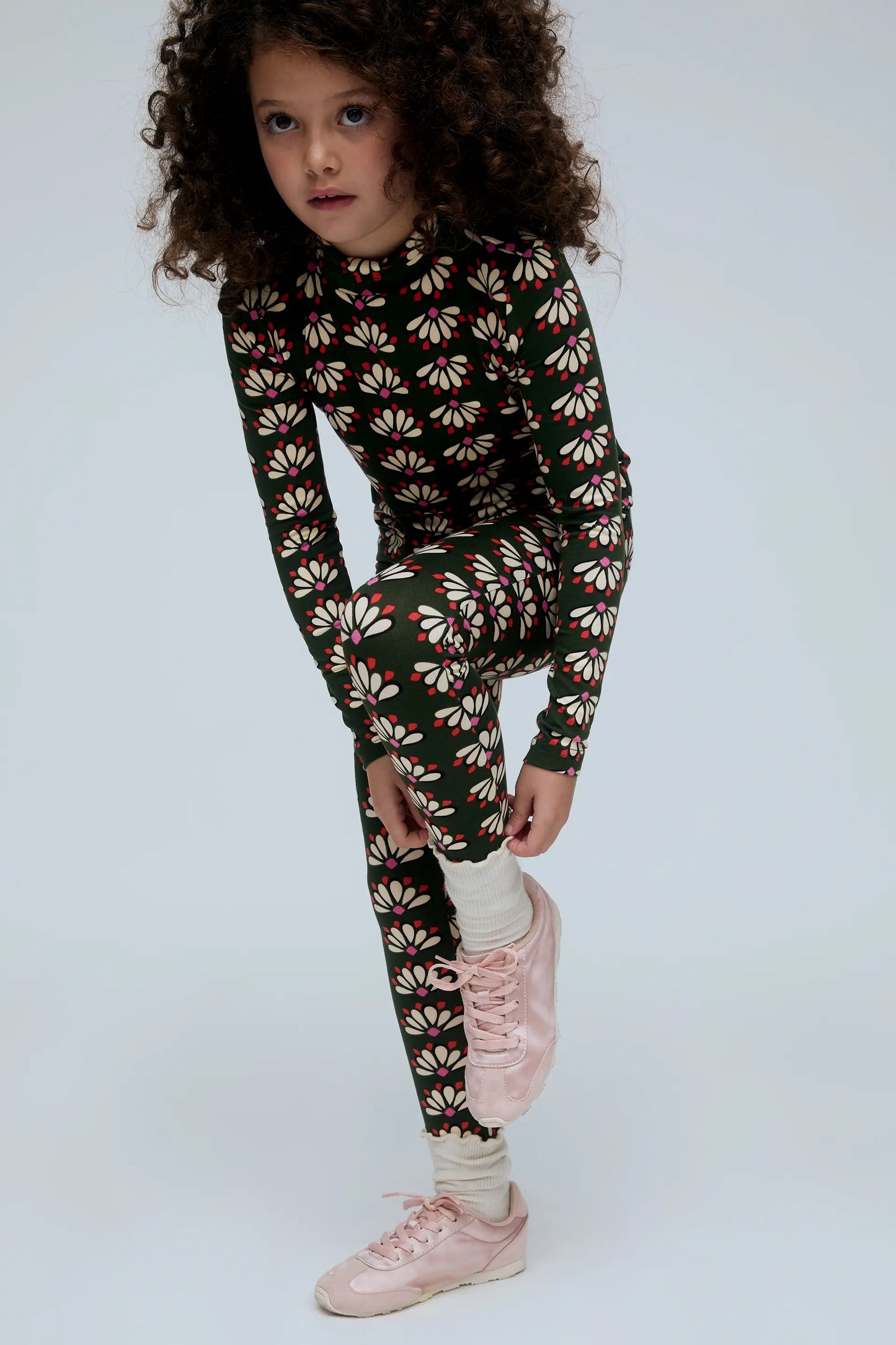 Leggings de niña con estampado Geometry