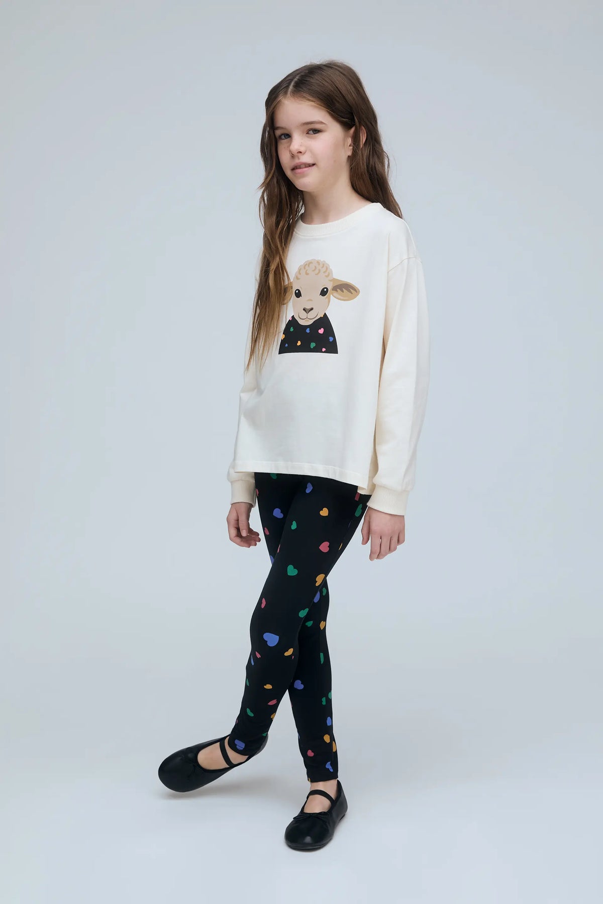 100% cotton T-shirt with sheep print