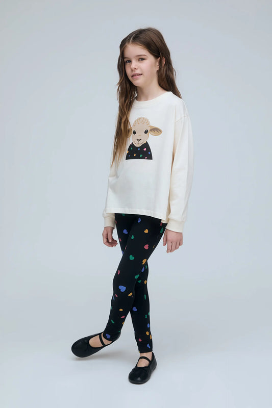 100% cotton T-shirt with sheep print