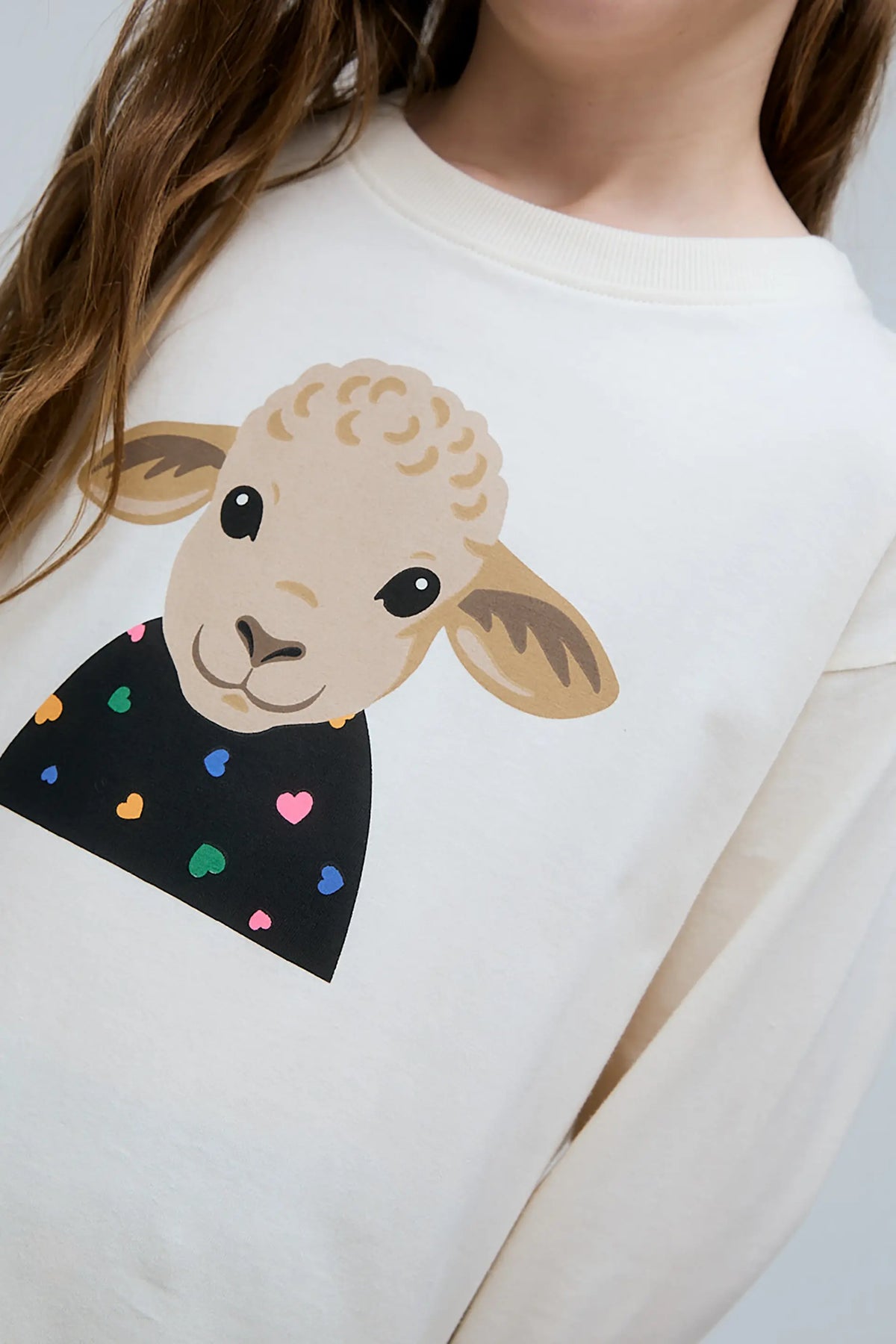 100% cotton T-shirt with sheep print