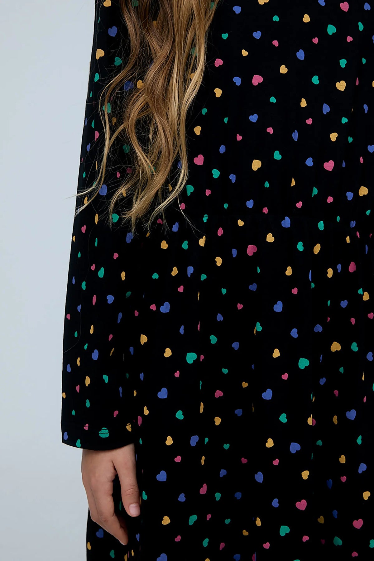 Girl's 100% cotton short dress with Candy print