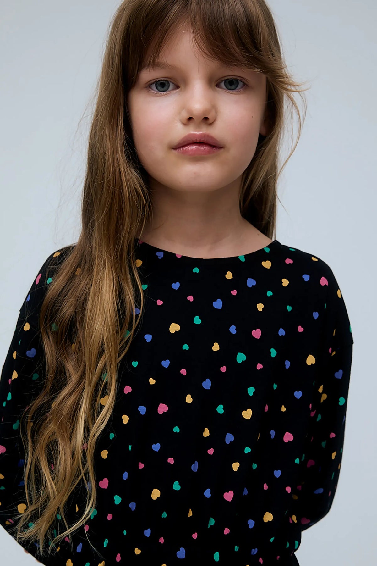 Girl's 100% cotton short dress with Candy print