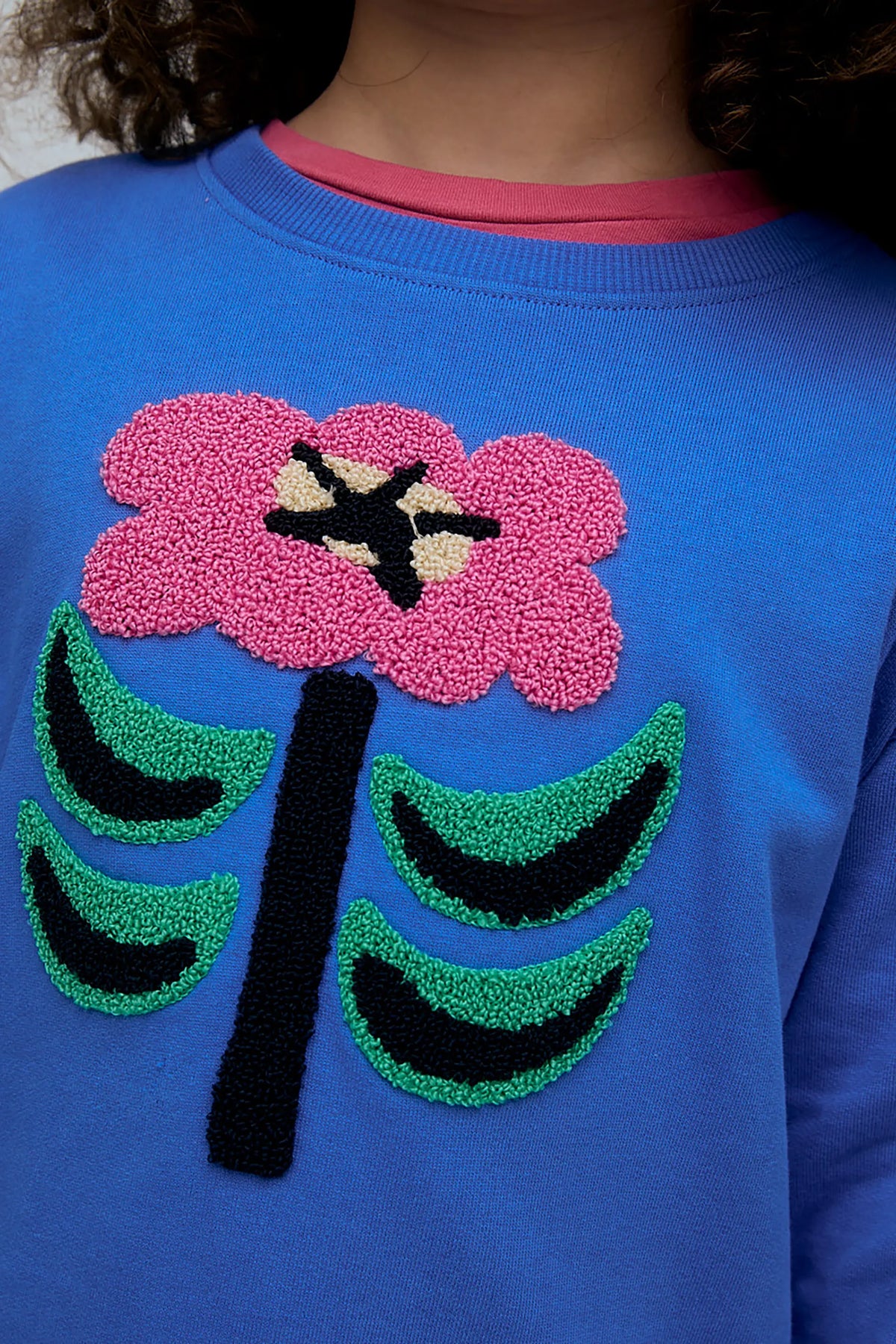 Sudadera de niña 100% algodón con bordado Neo Garden Towel