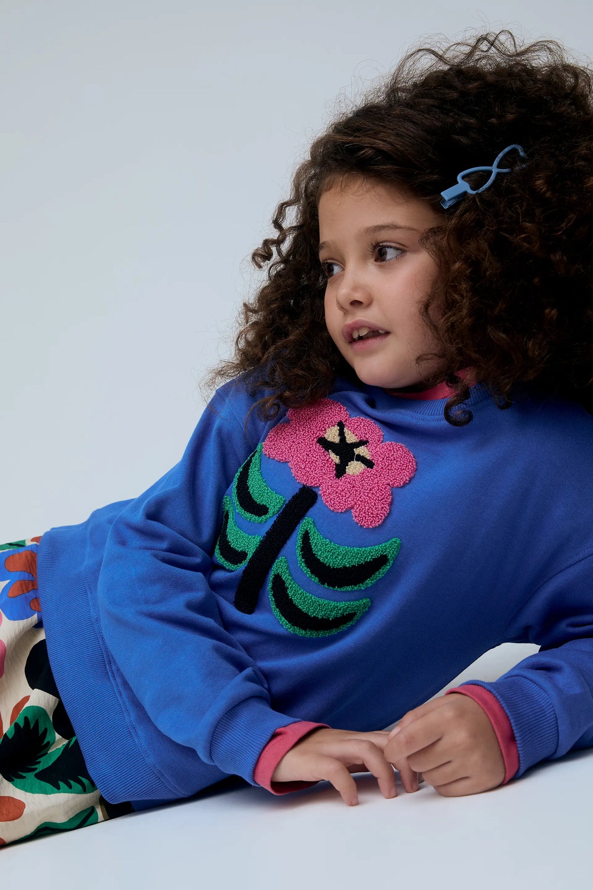 Sudadera de niña 100% algodón con bordado Neo Garden Towel