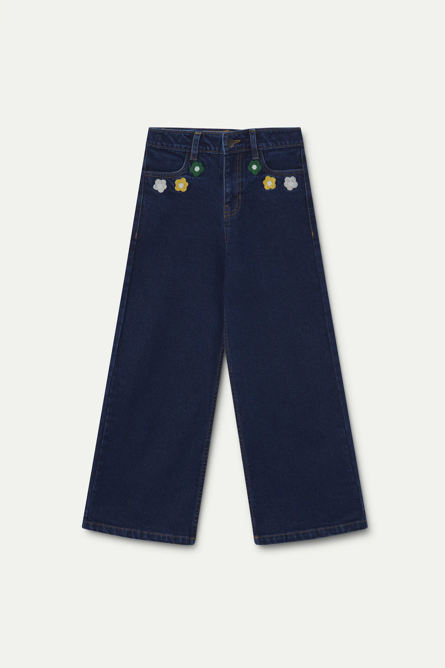 Pantalón vaquero de niña con bordado Euphonia