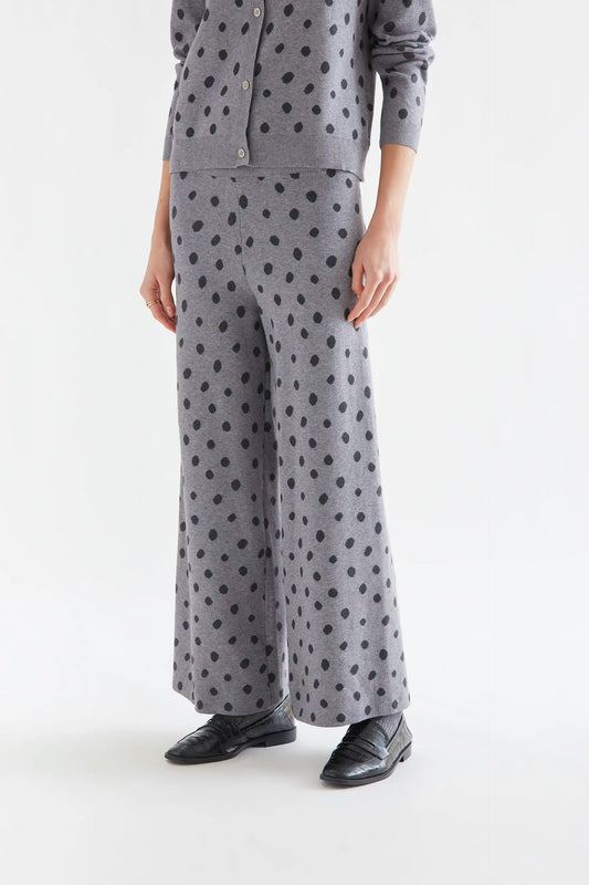 Pantalón con estampado punto gris catahoula