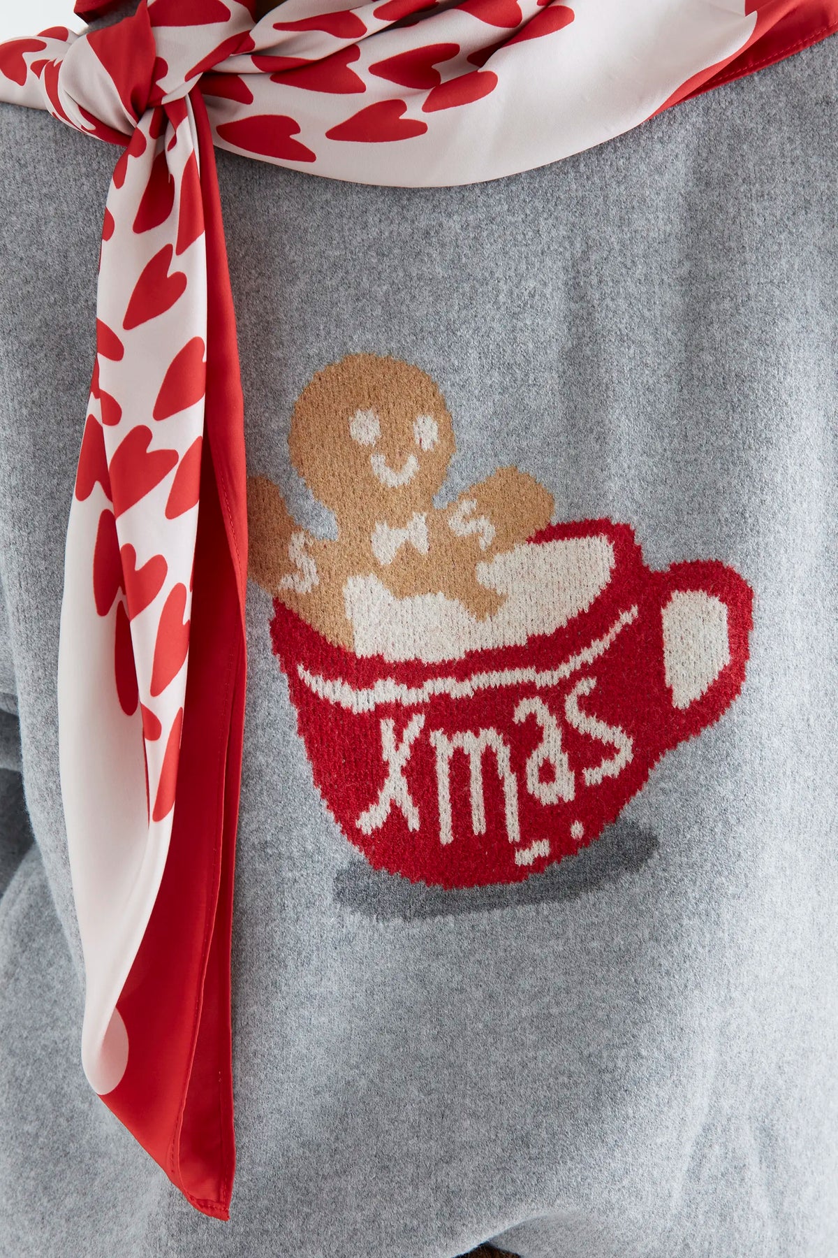 Maglione in maglia con stampa Xmas Ginger