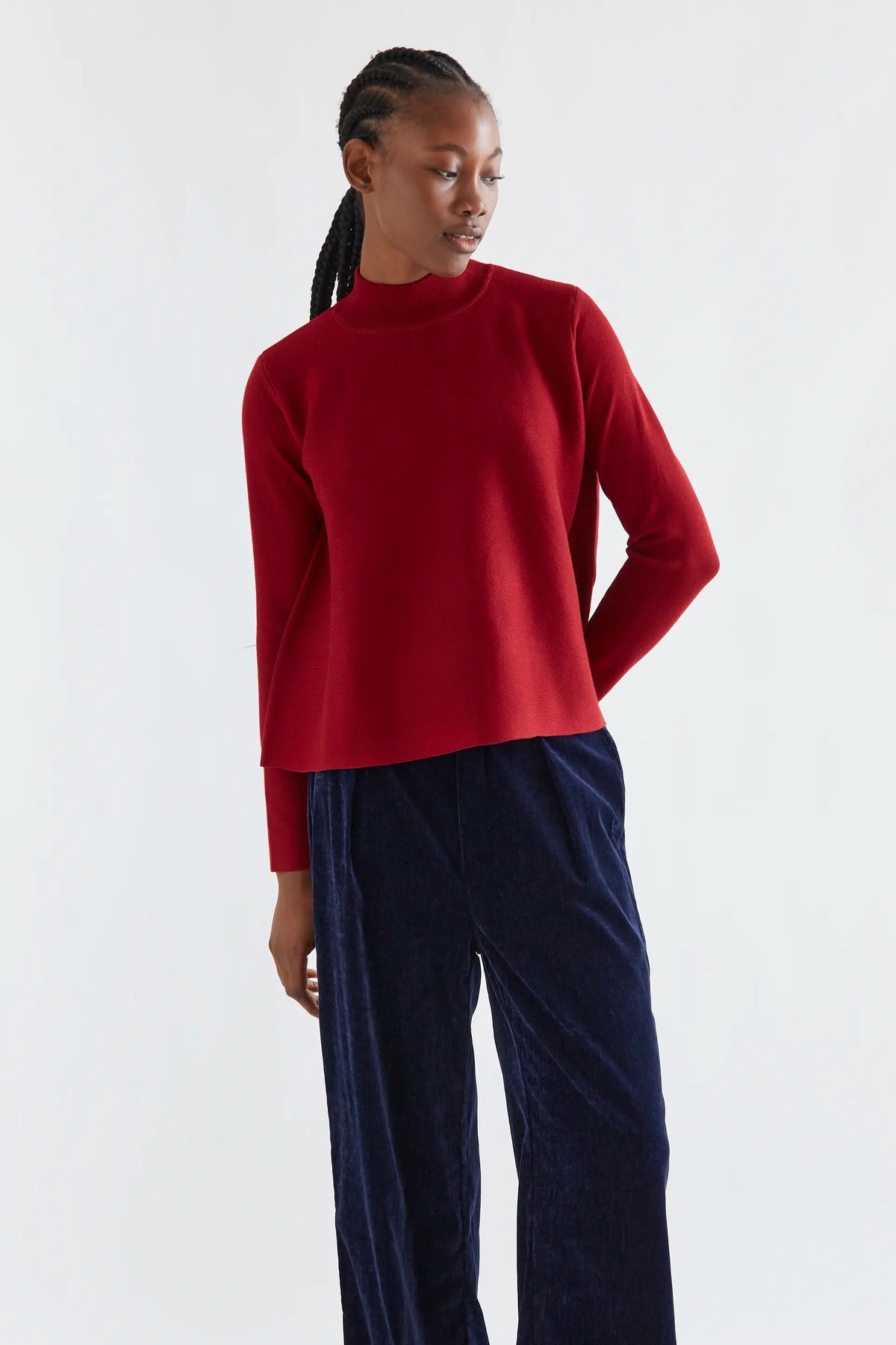 Maglione basic rosso