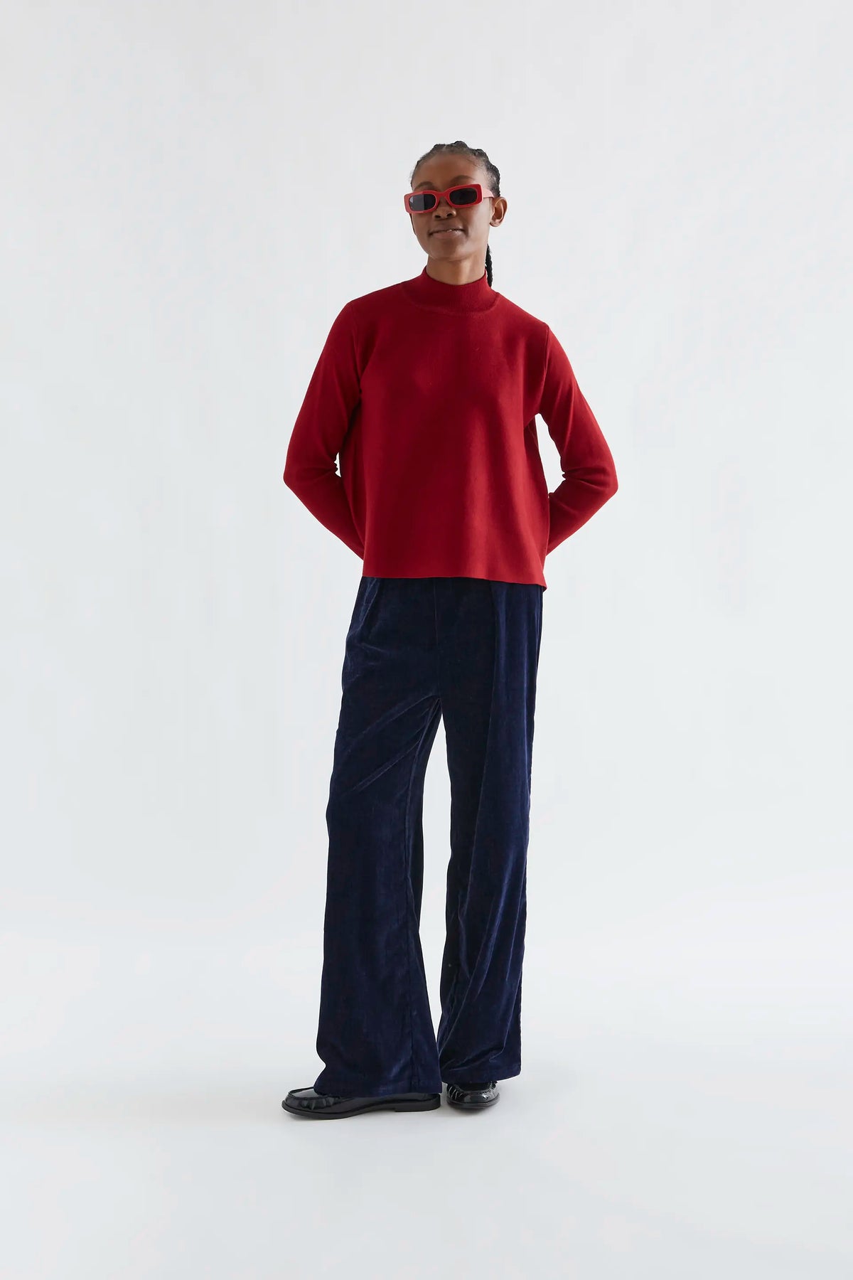 Maglione basic rosso