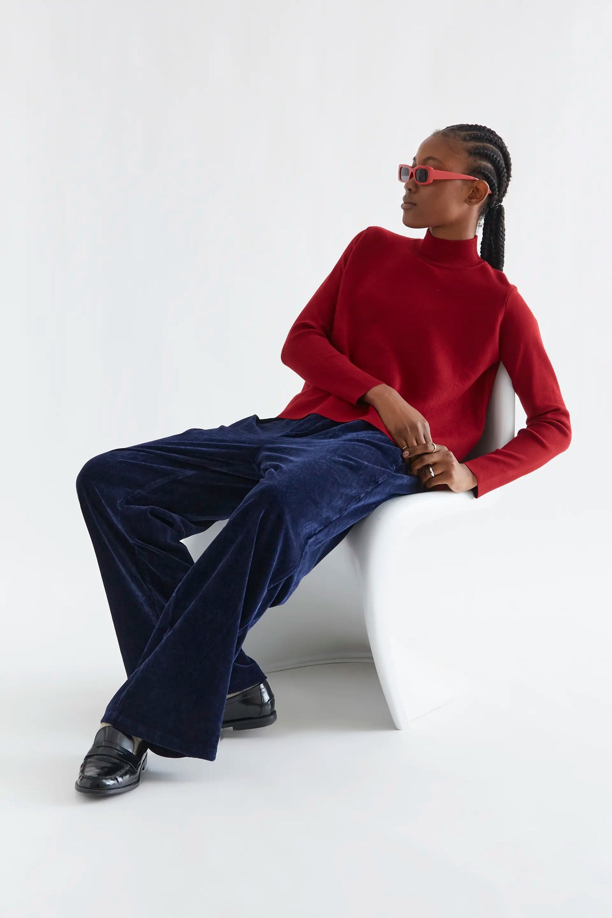 Maglione basic rosso