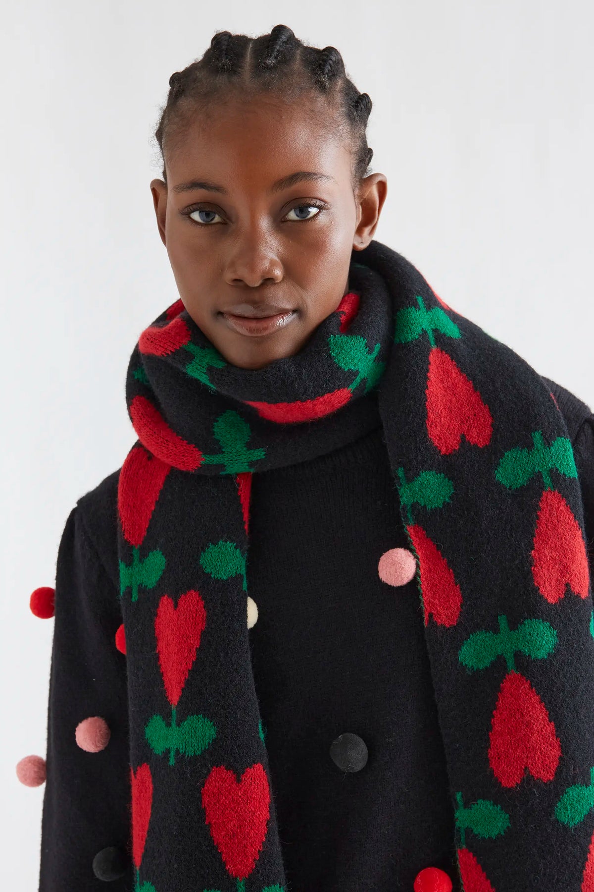 Cyclamen print scarf