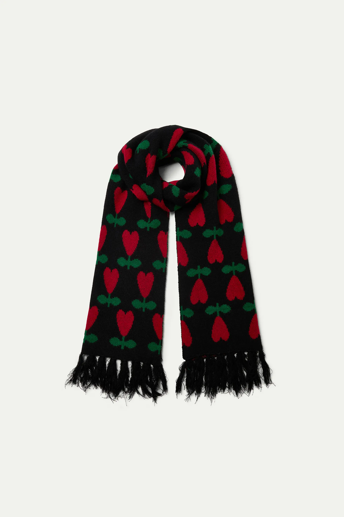Cyclamen print scarf