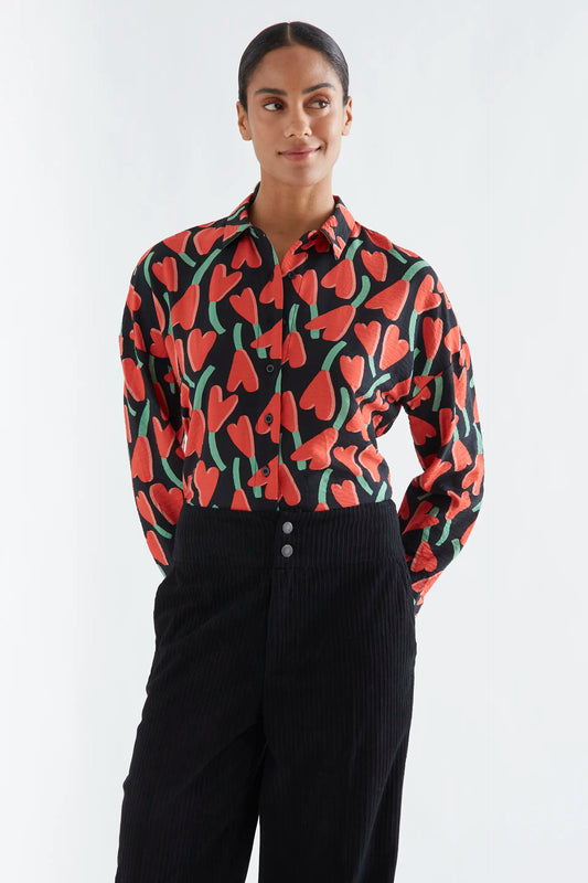 Cyclamen print shirt