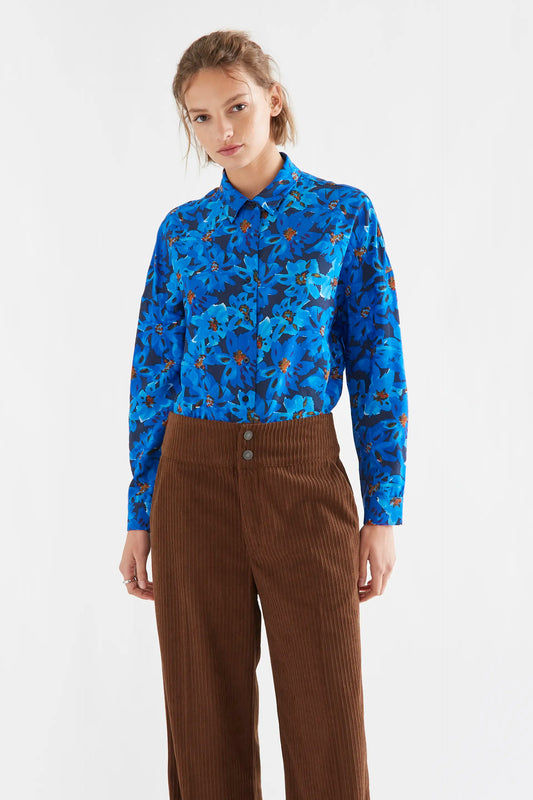 Clematis print shirt