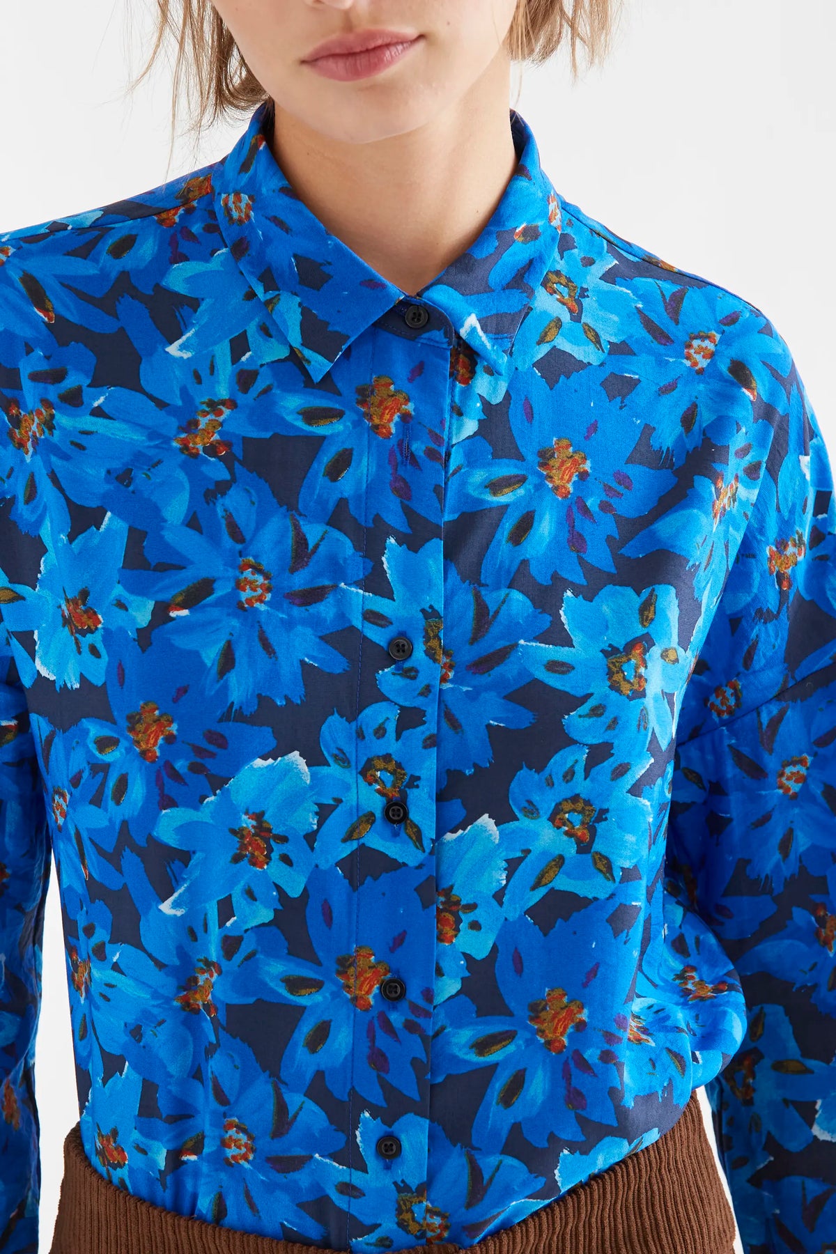 Clematis print shirt