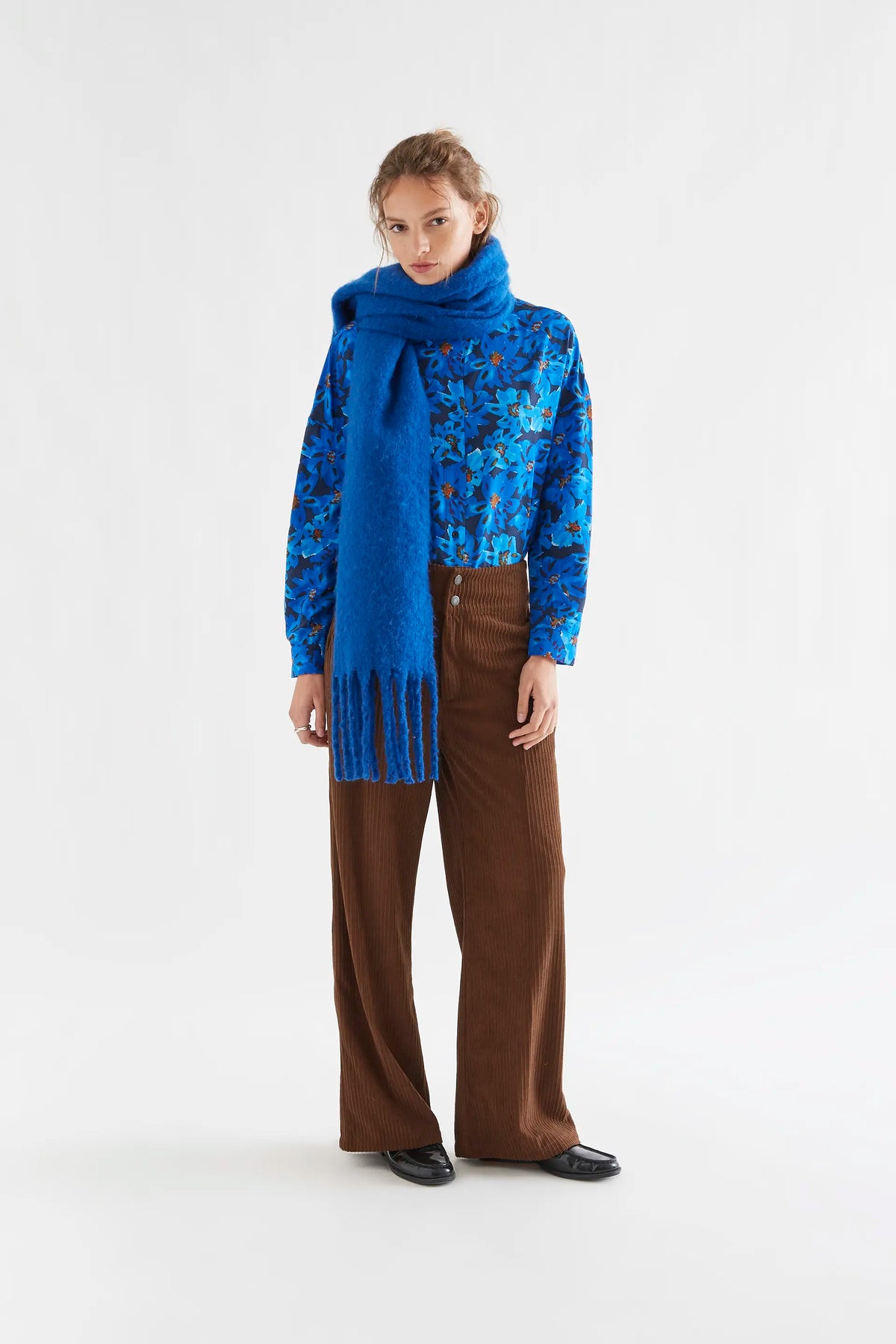Clematis print shirt