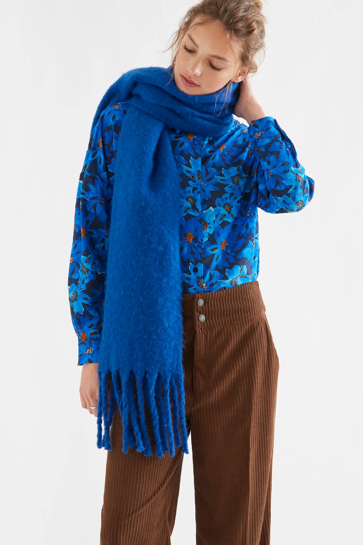 Clematis print shirt