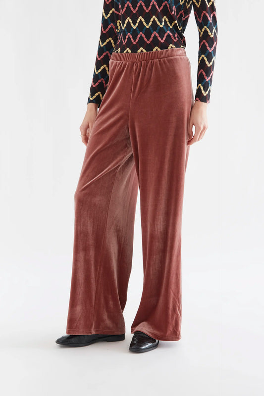 Pantalón de terciopelo rosa
