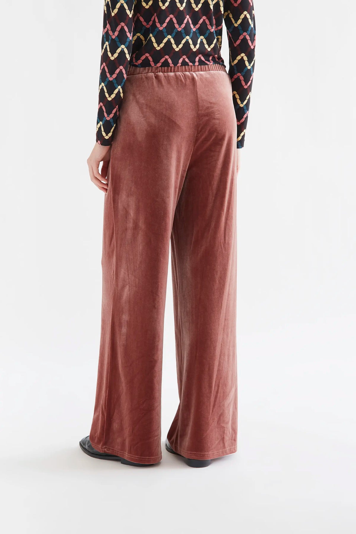 Pantalone di velluto rosa
