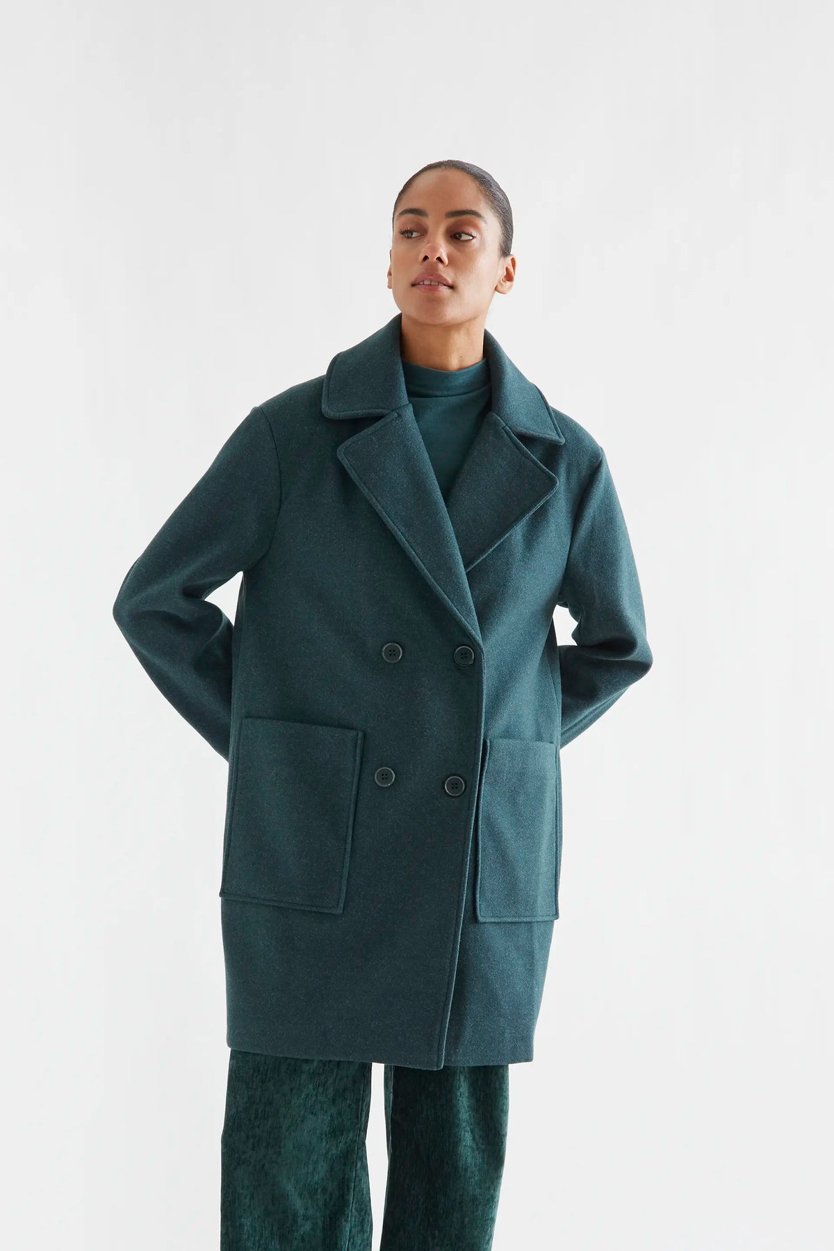 Dark green long coat