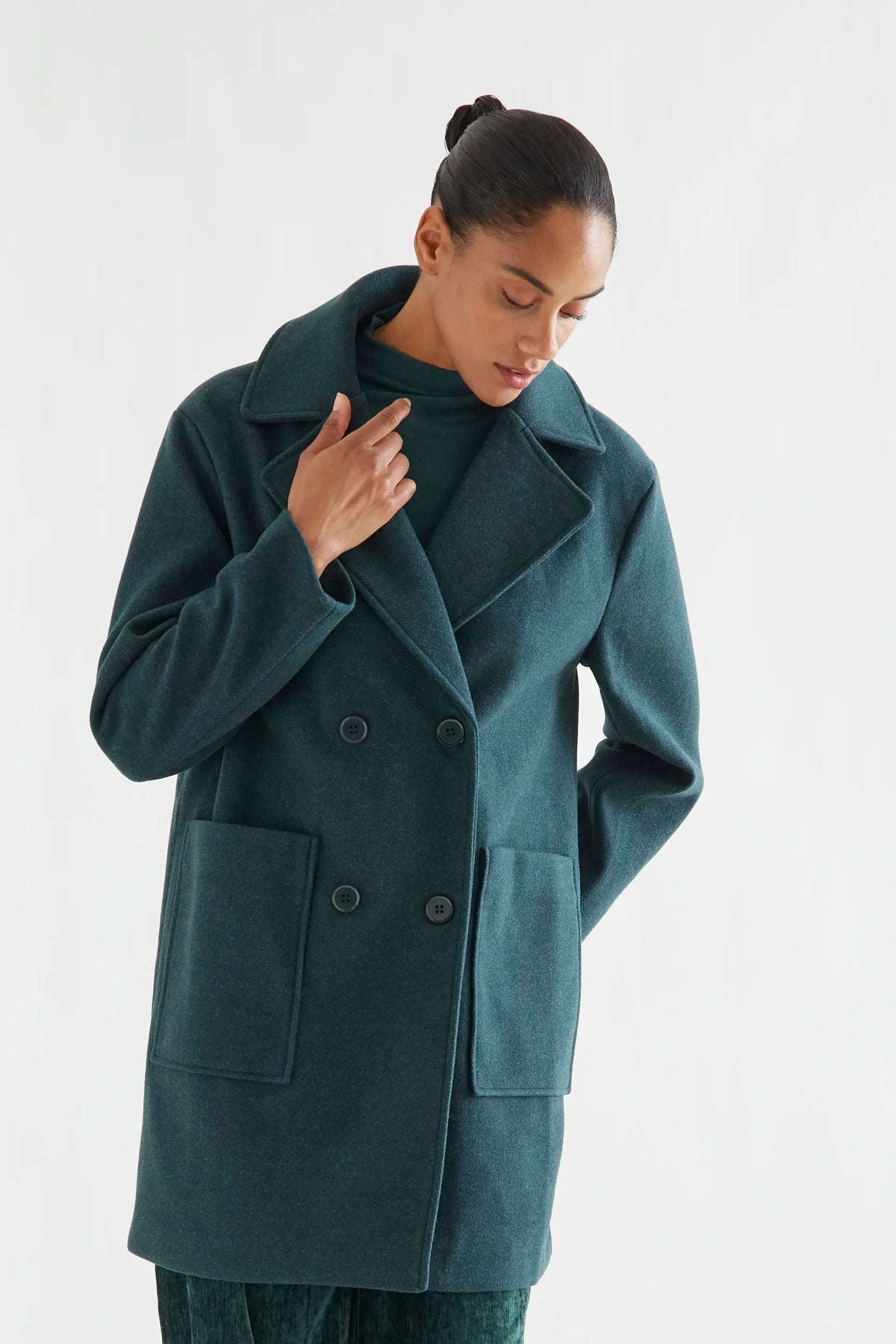Dark green long coat