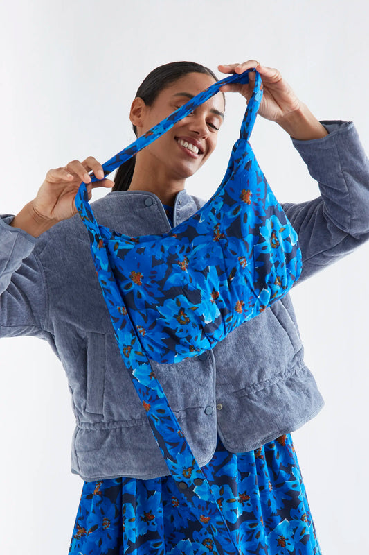 Clematis print shoulder bag