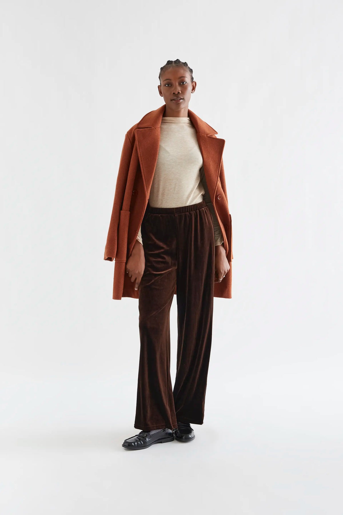 Pantalón de terciopelo marrón