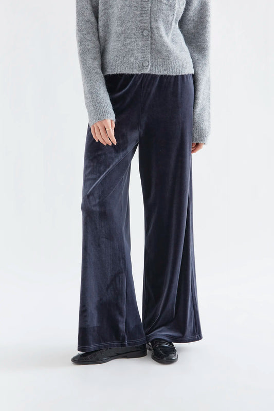 Pantalón de terciopelo azul