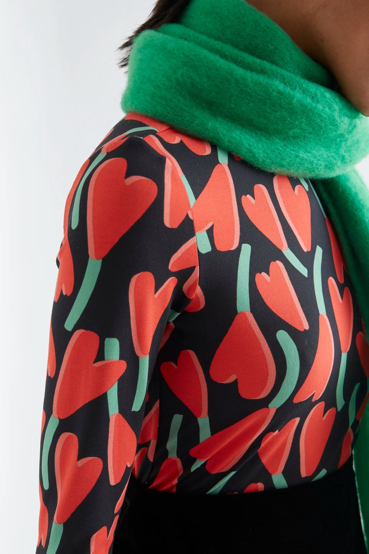 Cyclamen print t-shirt