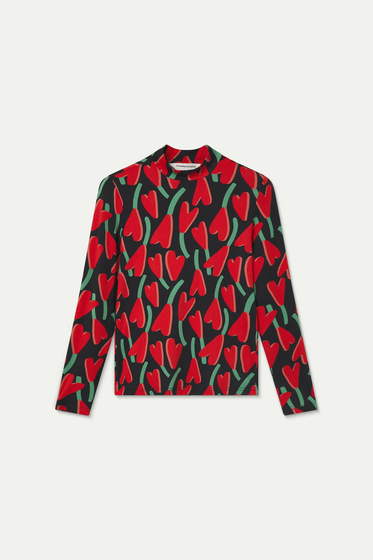 Cyclamen print t-shirt