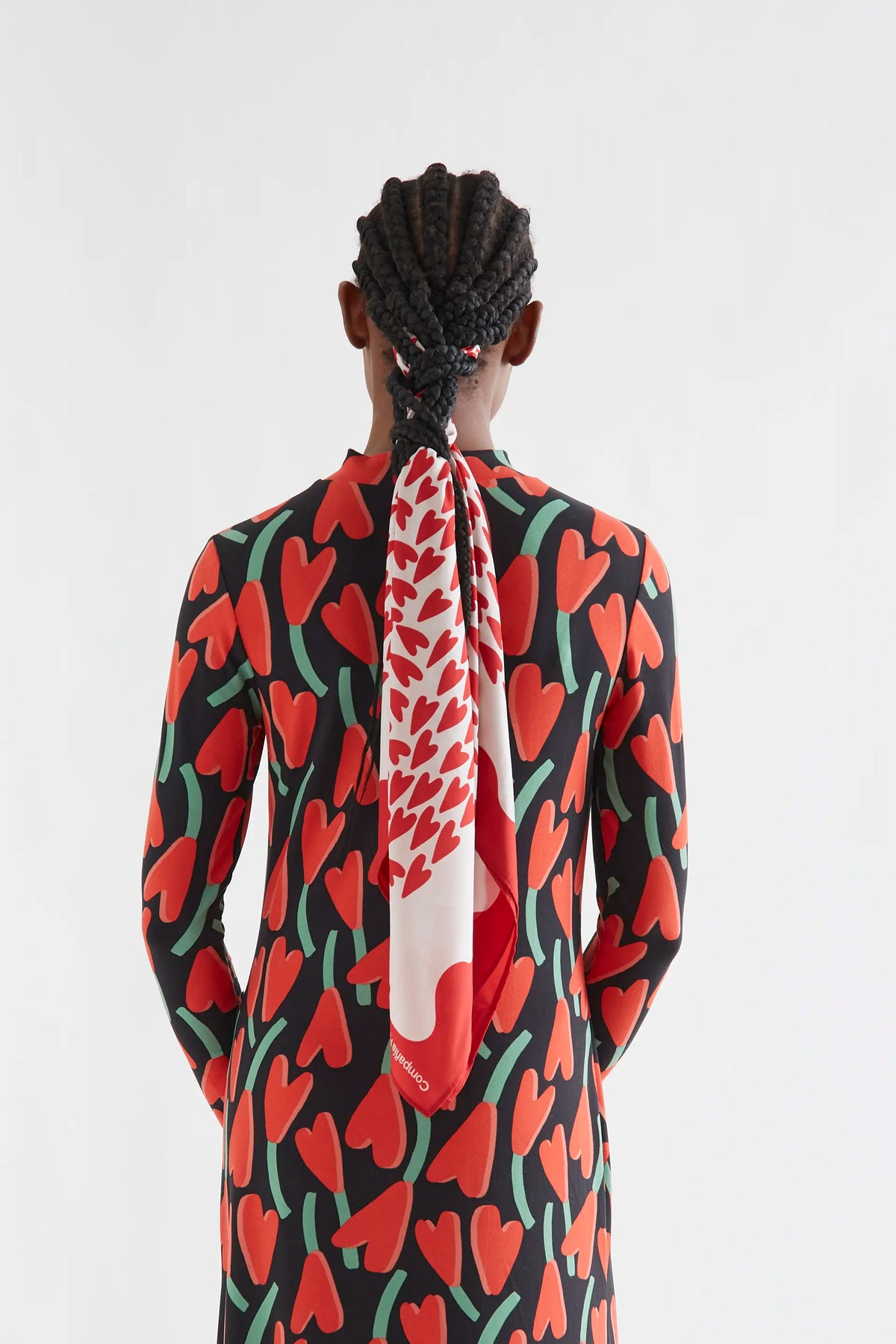 Cyclamen print scarf