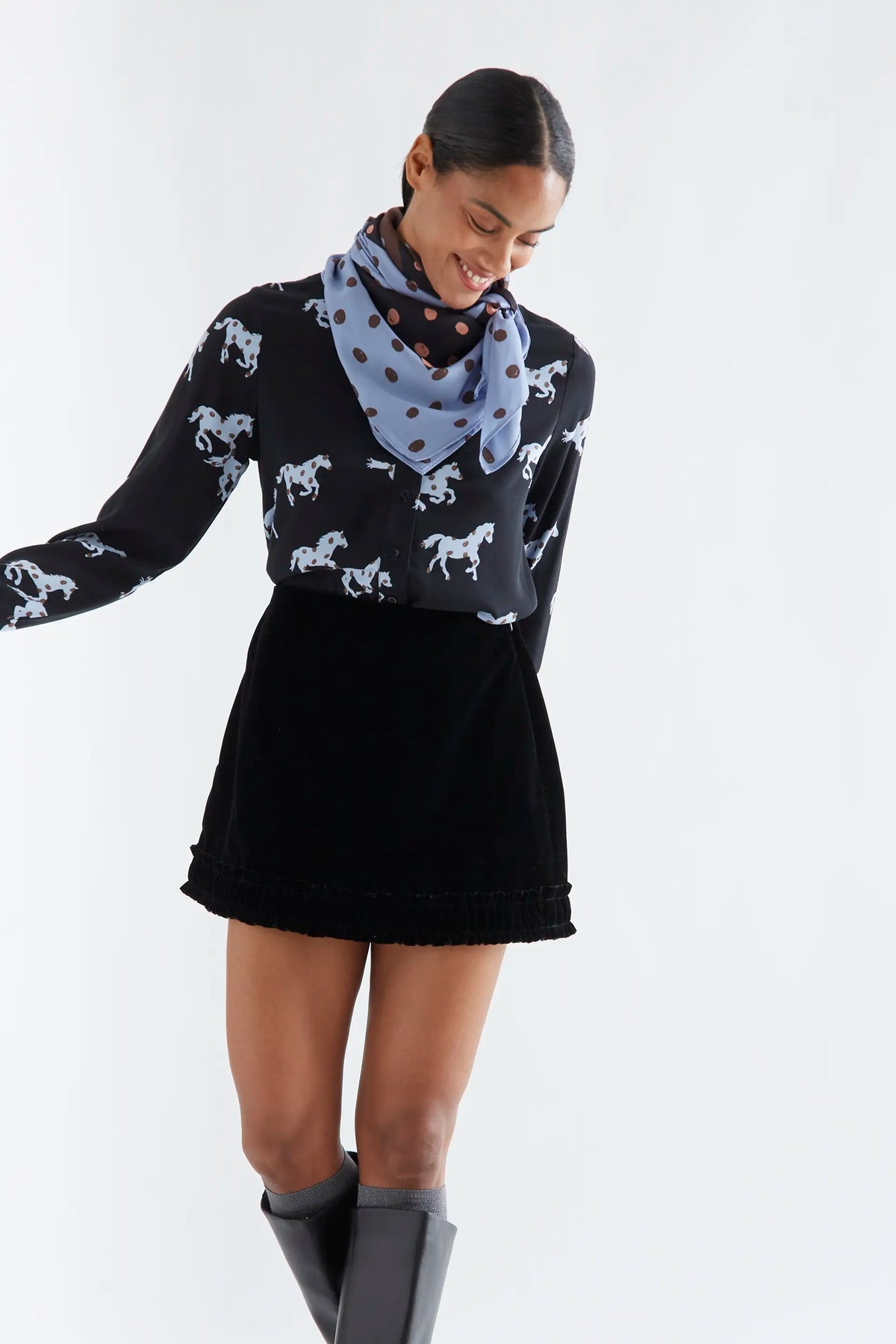 Pañuelo con estampado Horse
