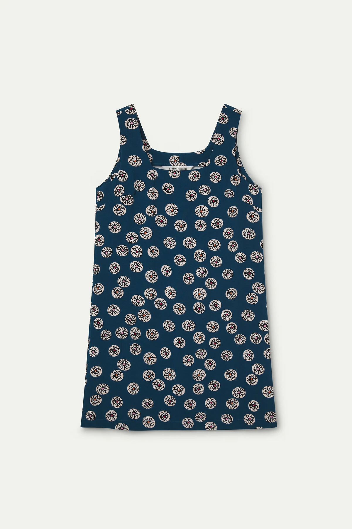 Short Carthamus print dress
