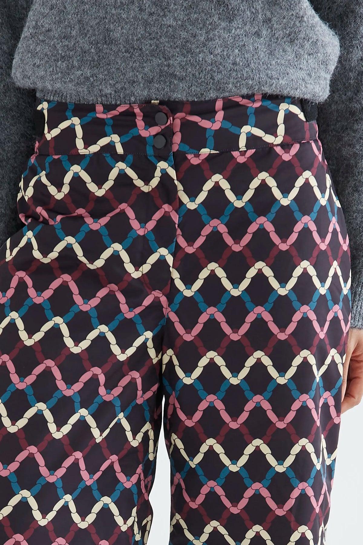 Skein print trousers