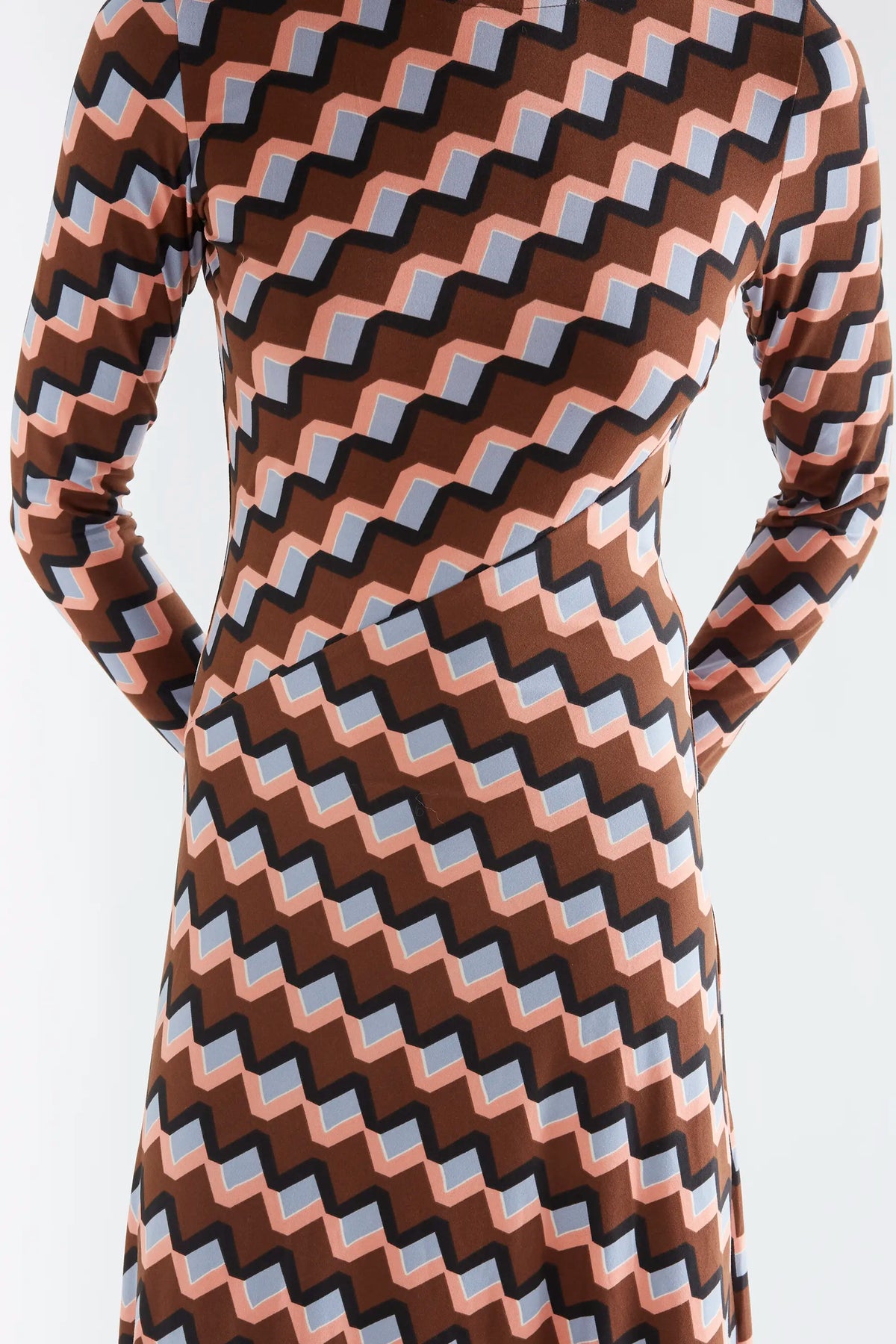 Vestido midi con estampado Scala