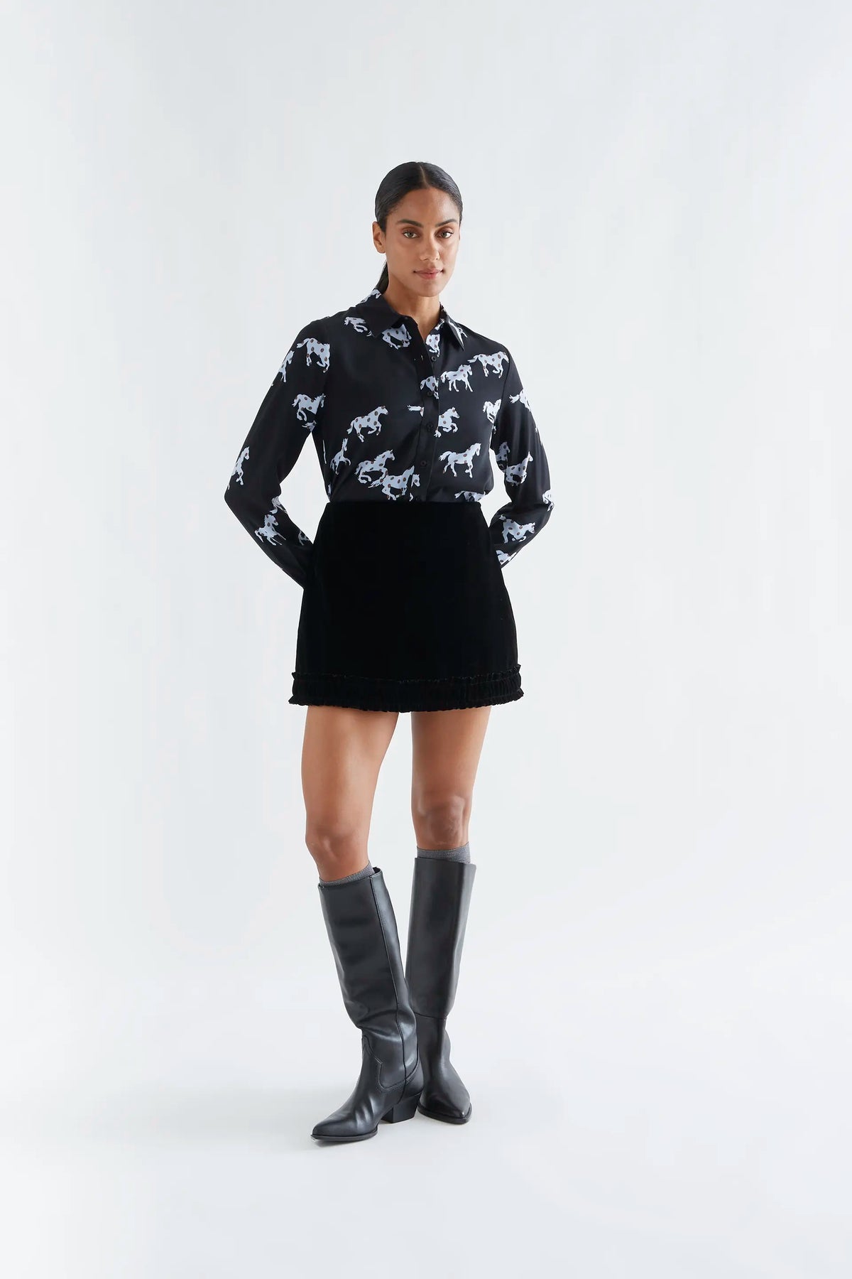 Camisa con estampado Horse
